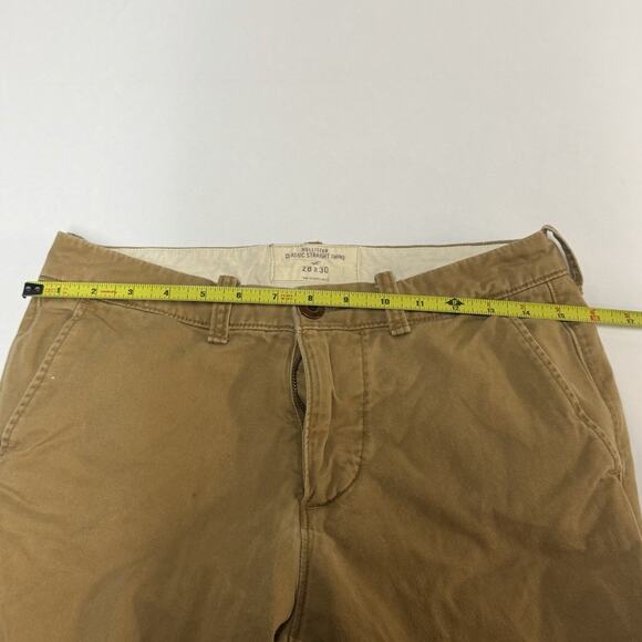 Hollister Classic Straight Khaki Pants Tan Chino Men's Size 28x30 - Picture 14 of 14